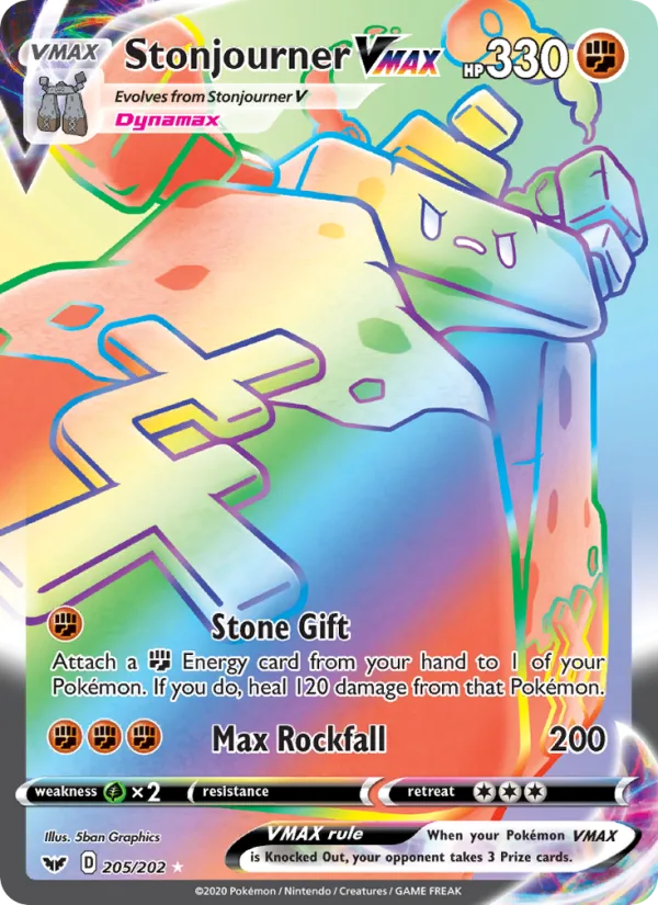 Stonjourner VMAX · Sword & Shield 205/202