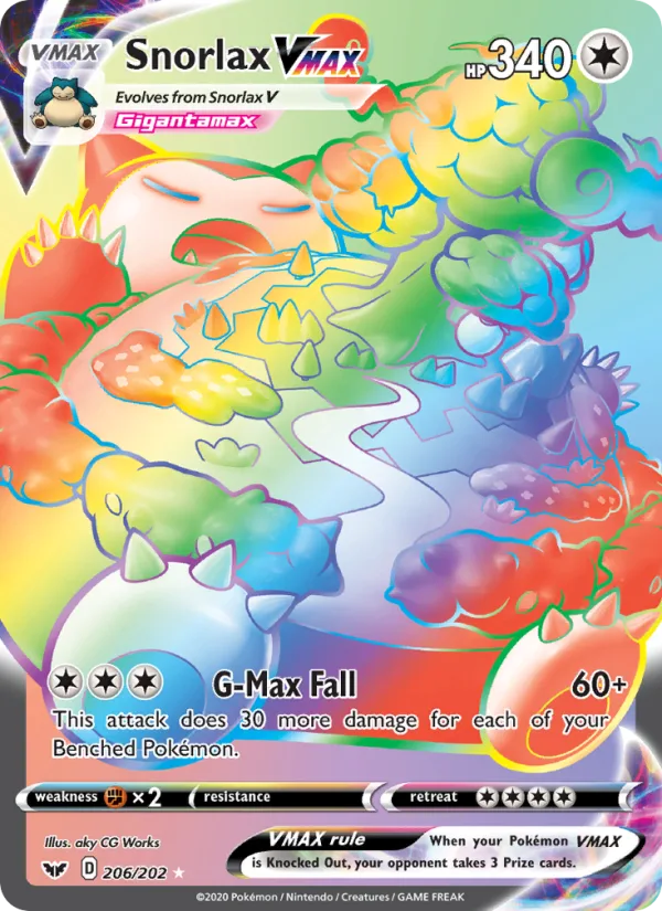 Snorlax VMAX · Sword & Shield 206/202