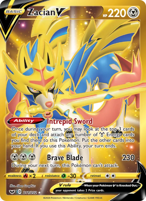 Zacian V · Sword & Shield 211/202