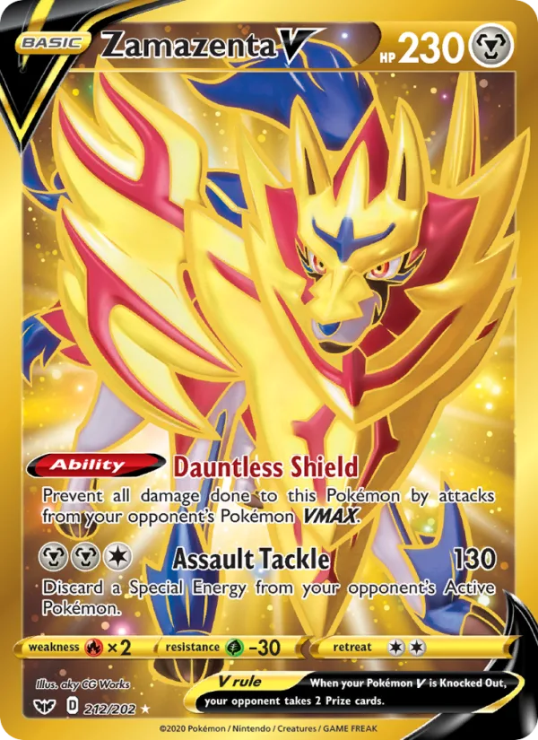 Zamazenta V · Sword & Shield 212/202