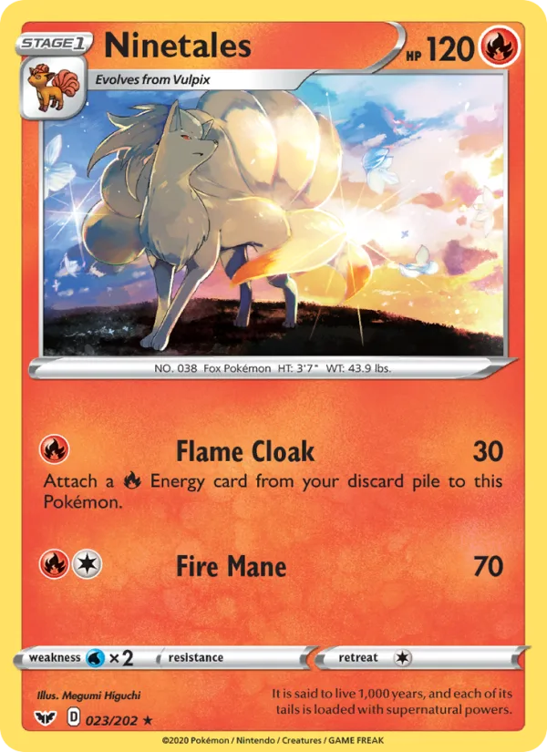 Ninetales · Sword & Shield 23/202