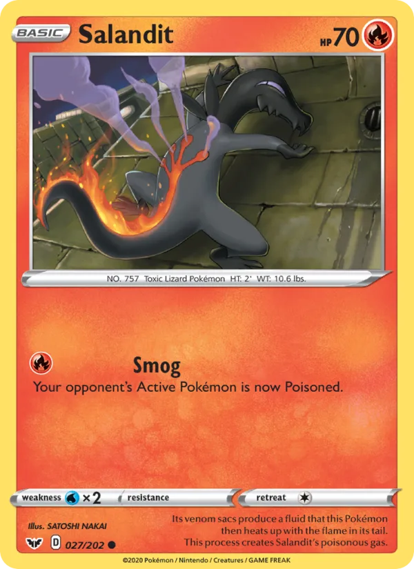 Salandit · Sword & Shield 27/202