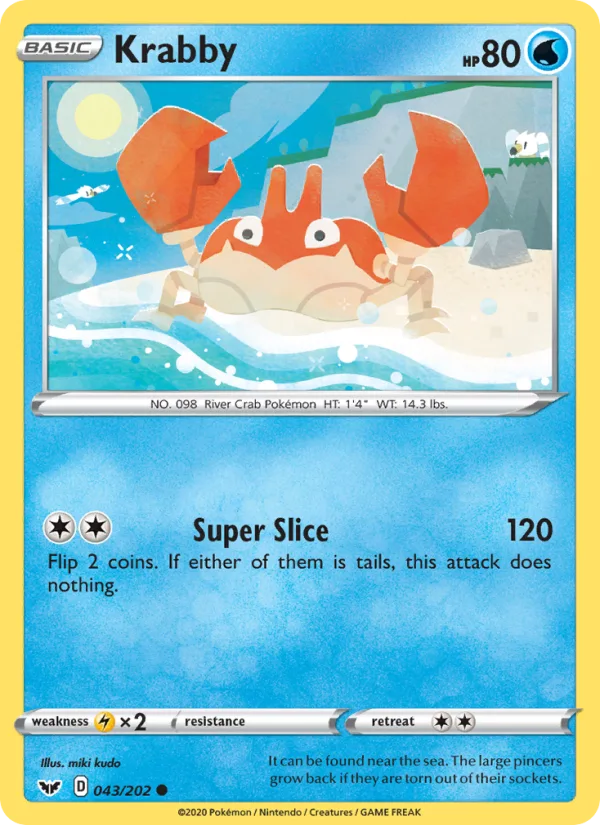 Krabby · Sword & Shield 43/202