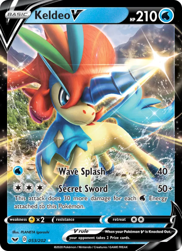 Keldeo V · Sword & Shield 53/202
