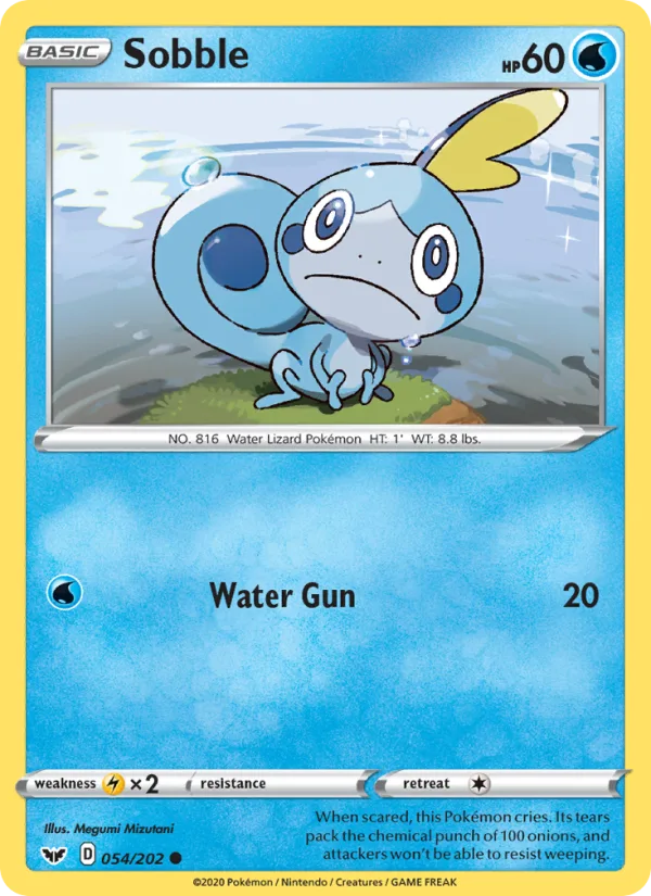 Sobble · Sword & Shield 54/202