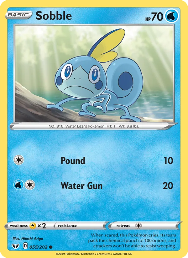 Sobble · Sword & Shield 55/202