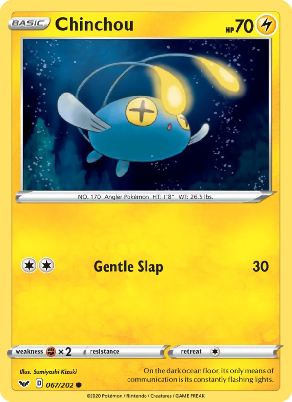 Chinchou · Sword & Shield 67/202