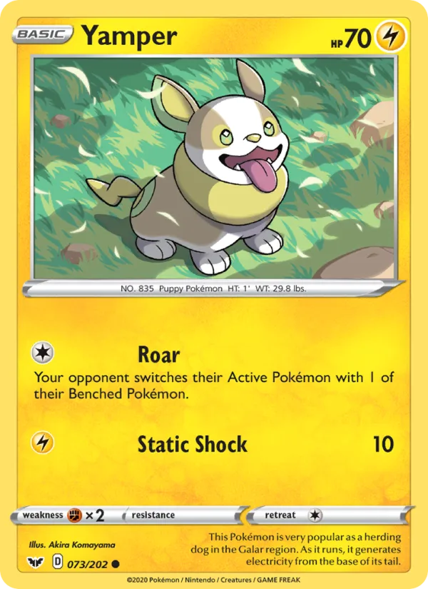 Yamper · Sword & Shield 73/202