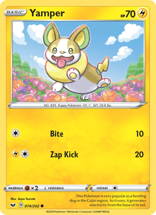 Yamper · Sword & Shield 74/202