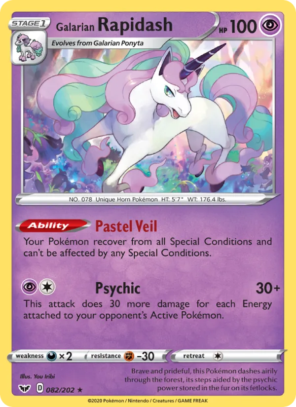Galarian Rapidash · Sword & Shield 82/202