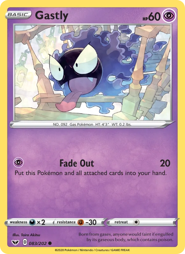 Gastly · Sword & Shield 83/202