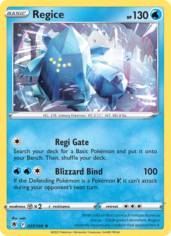 Regice · Astral Radiance 037/189