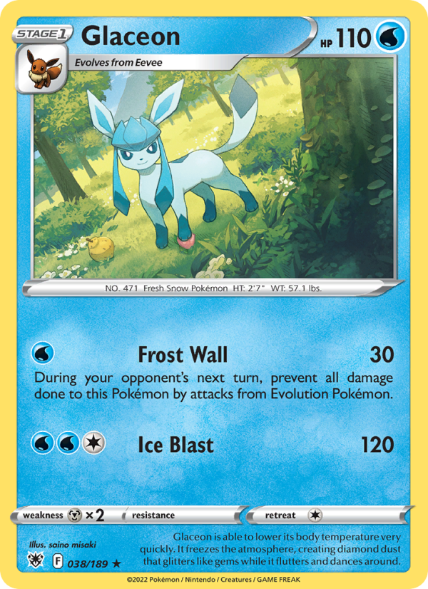 Glaceon · Astral Radiance 038/189