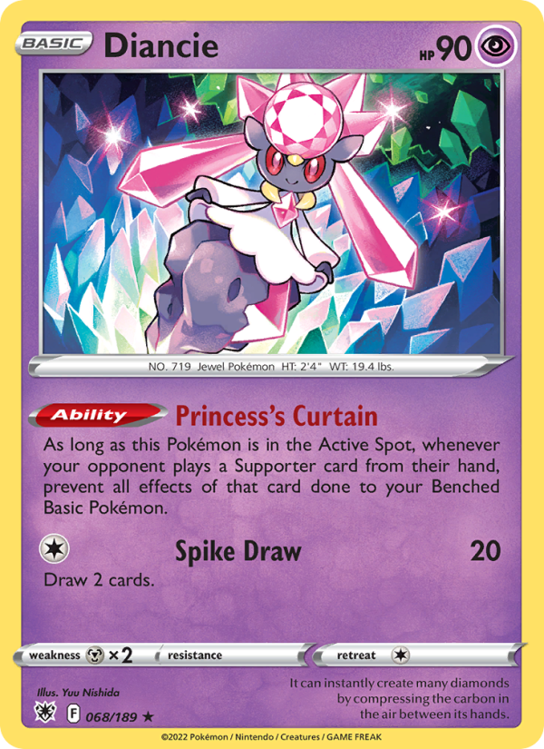 Diancie · Astral Radiance 068/189