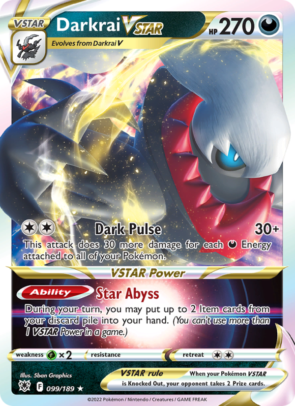 Darkrai VSTAR · Astral Radiance 099/189
