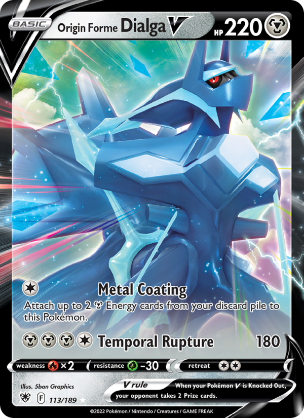 Origin Forme Dialga V · Astral Radiance 113/189