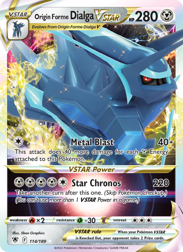 Origin Forme Dialga VSTAR · Astral Radiance 114/189