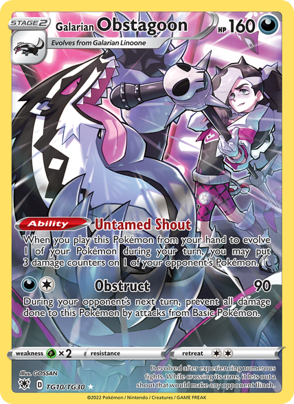 Galarian Obstagoon · Astral Radiance TG10/189