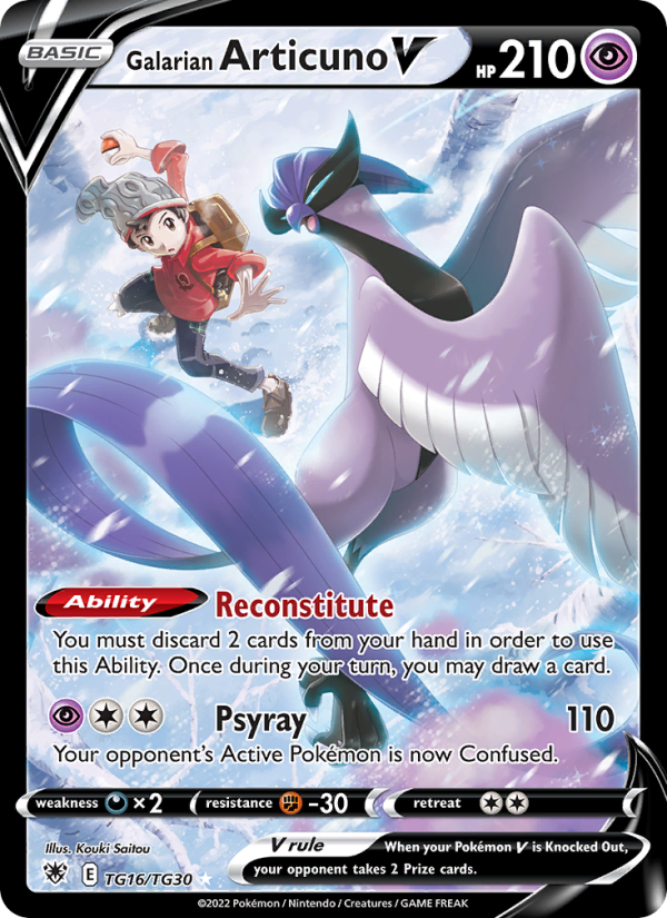 Galarian Articuno V · Astral Radiance TG16/189