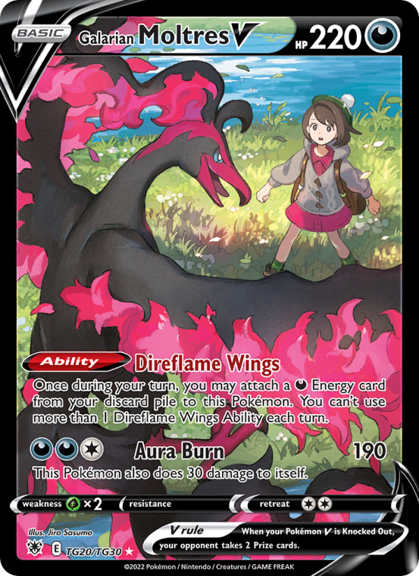 Galarian Moltres V · Astral Radiance TG20/189