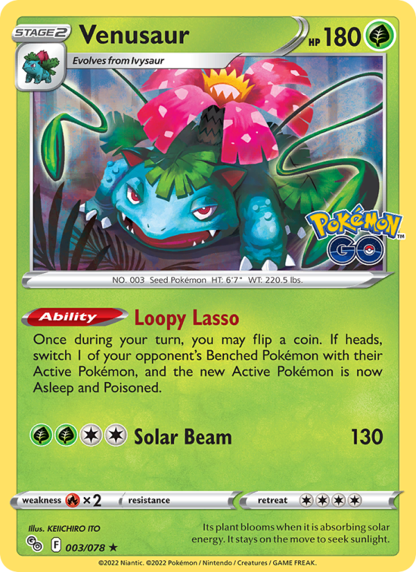 Venusaur · Pokémon GO 003/78