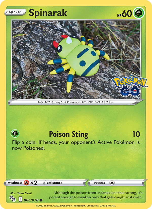 Spinarak · Pokémon GO 006/78