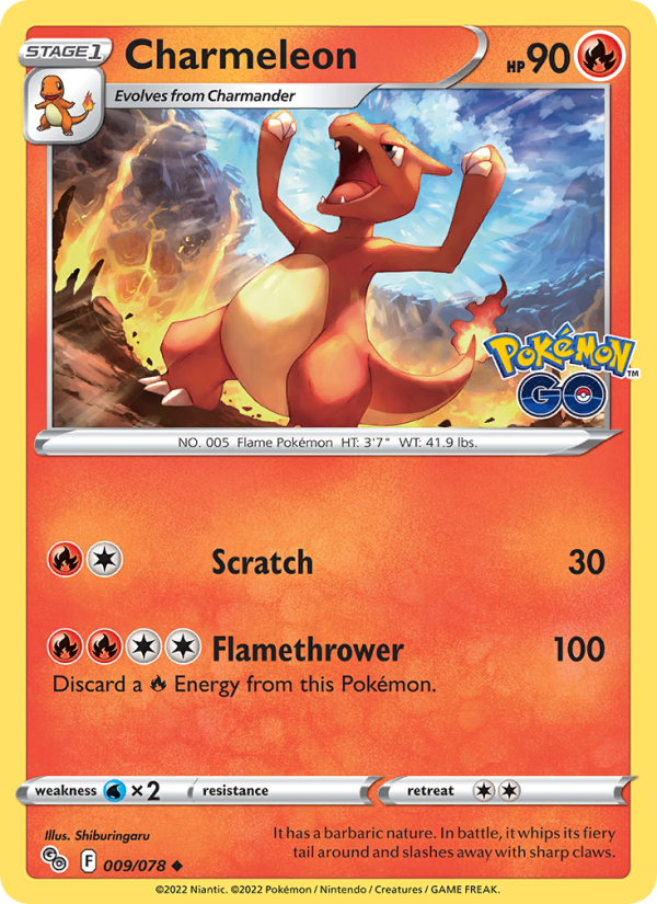 Charmeleon · Pokémon GO 009/78