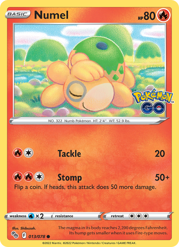 Numel · Pokémon GO 013/78