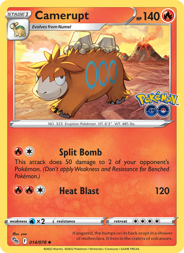 Camerupt · Pokémon GO 014/78
