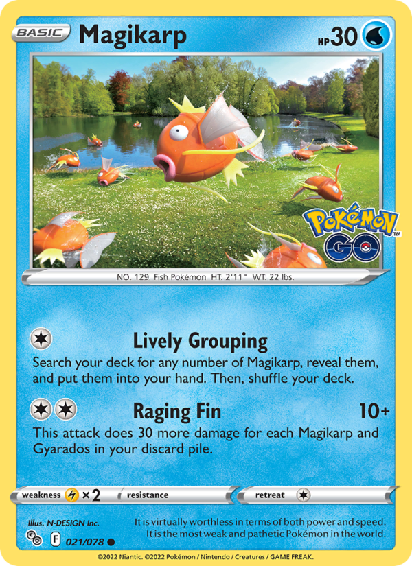 Magikarp · Pokémon GO 021/78