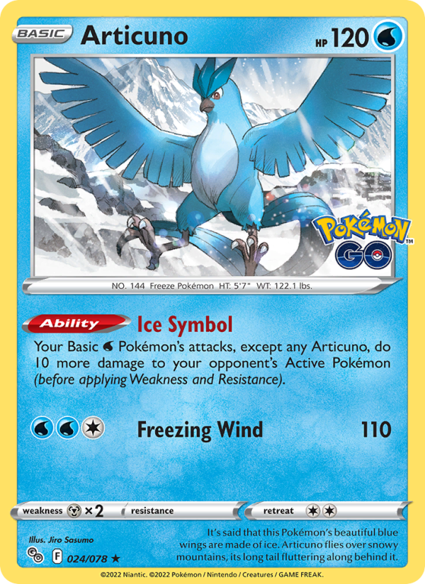 Articuno · Pokémon GO 024/78