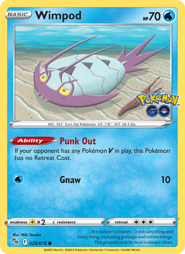 Wimpod · Pokémon GO 025/78