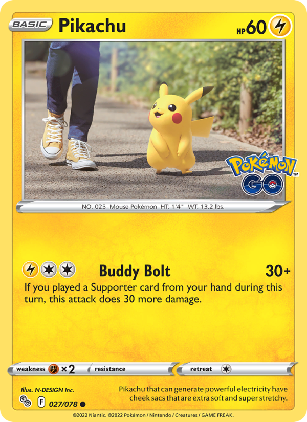 Pikachu · Pokémon GO 027/78