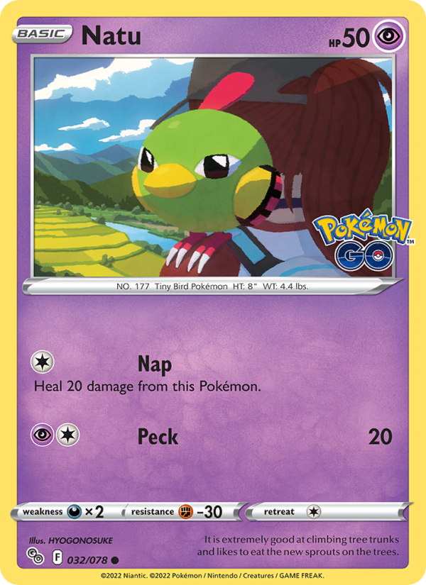Natu · Pokémon GO 032/78