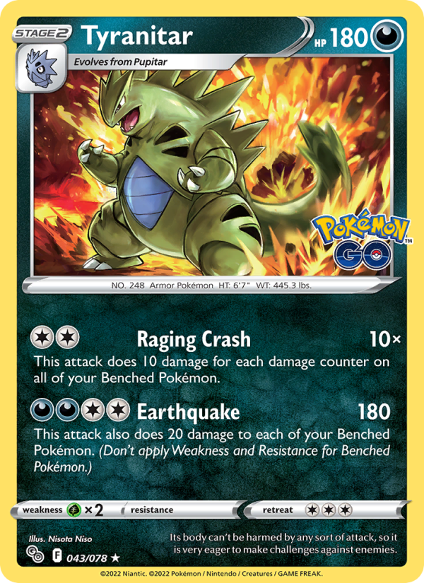 Tyranitar · Pokémon GO 043/78