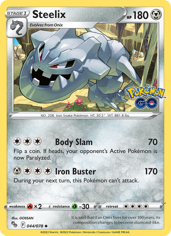 Steelix · Pokémon GO 044/78