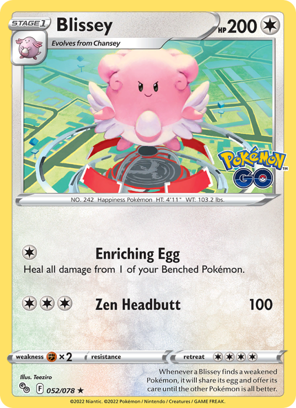 Blissey · Pokémon GO 052/78