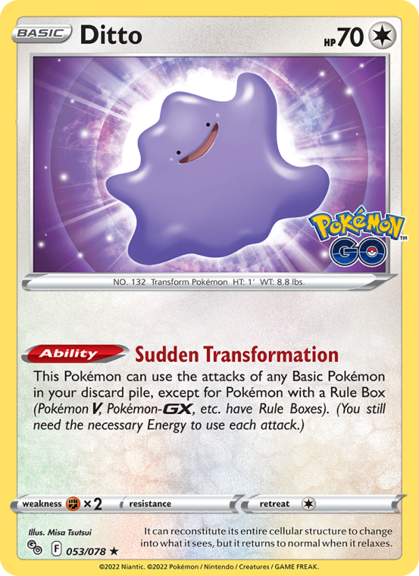 Ditto · Pokémon GO 053/78