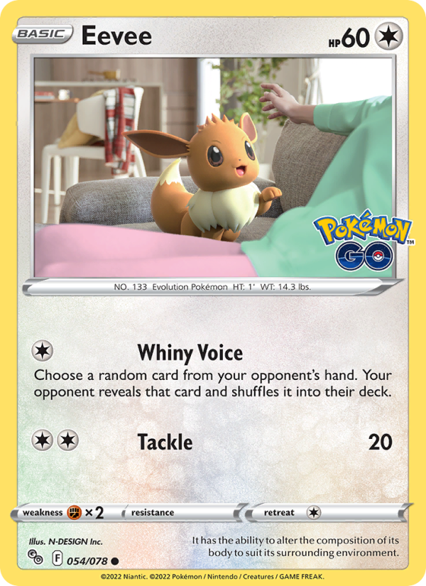Eevee · Pokémon GO 054/78