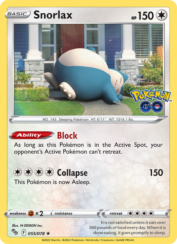 Snorlax · Pokémon GO 055/78