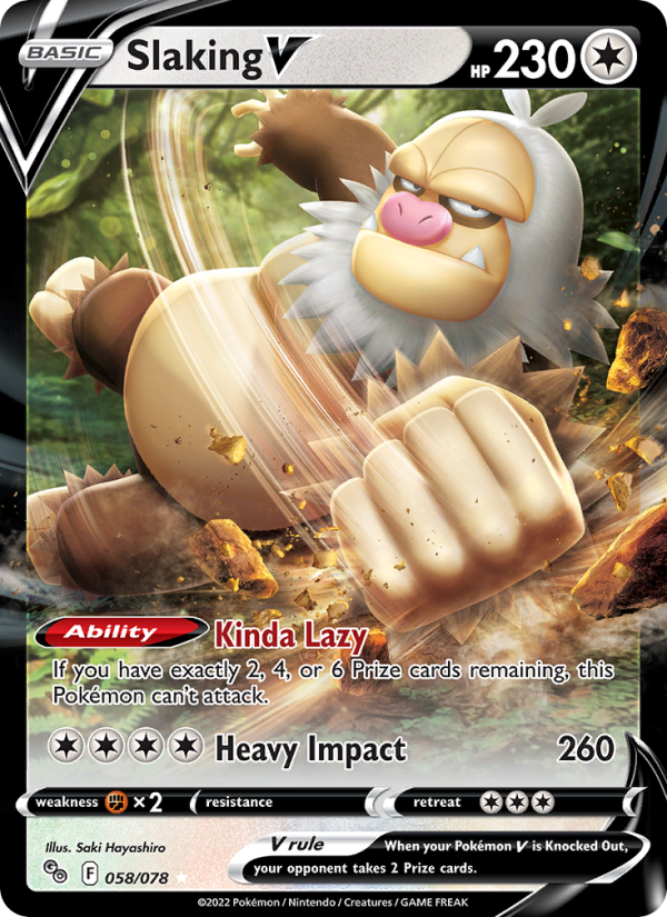 Slaking V · Pokémon GO 058/78