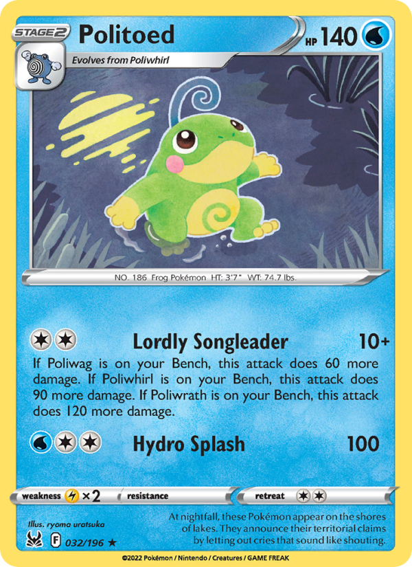 Politoed · Lost Origin 032/196