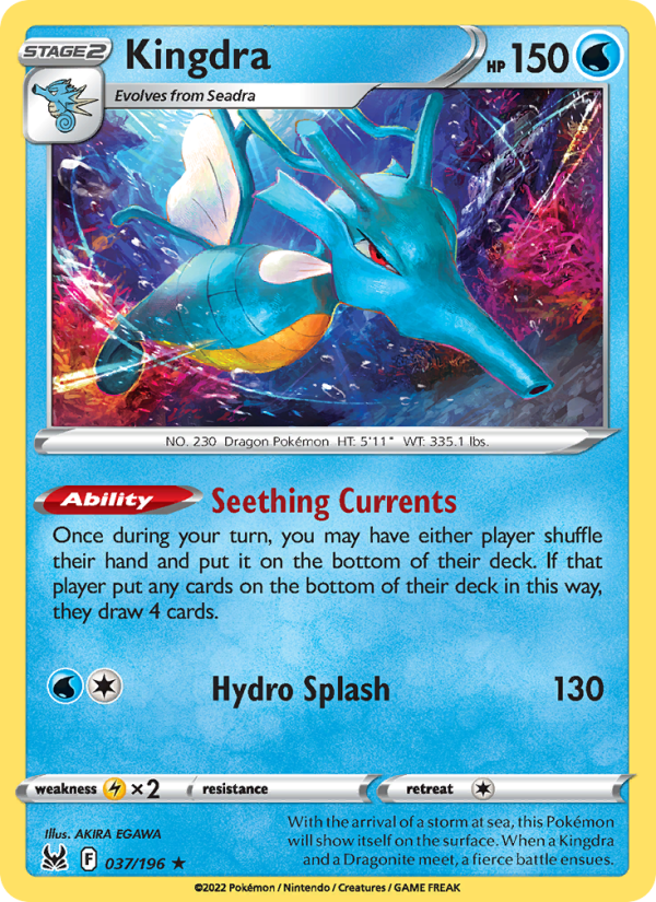 Kingdra · Lost Origin 037/196