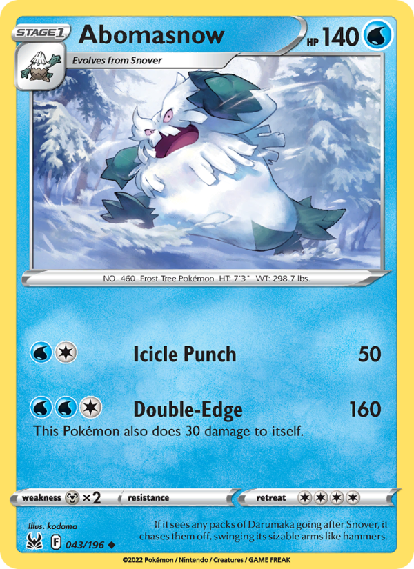 Abomasnow · Lost Origin 043/196