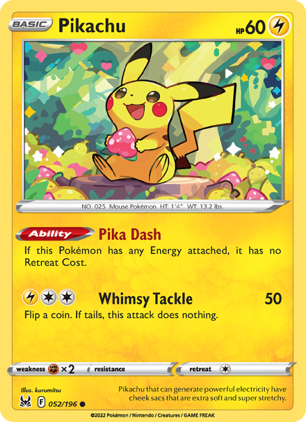 Pikachu · Lost Origin 052/196