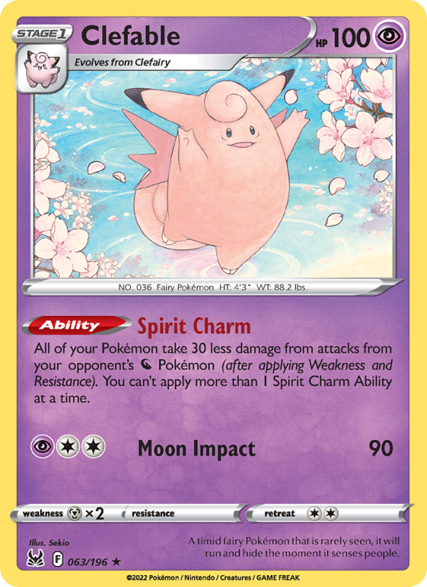 Clefable · Lost Origin 063/196