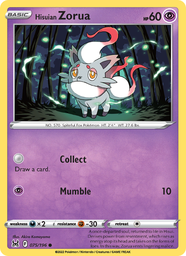 Hisuian Zorua · Lost Origin 075/196