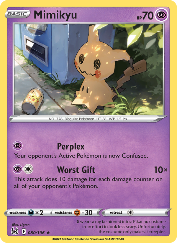 Mimikyu · Lost Origin 080/196