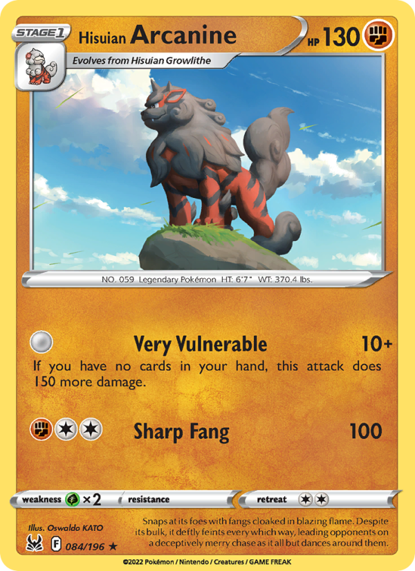 Hisuian Arcanine · Lost Origin 084/196