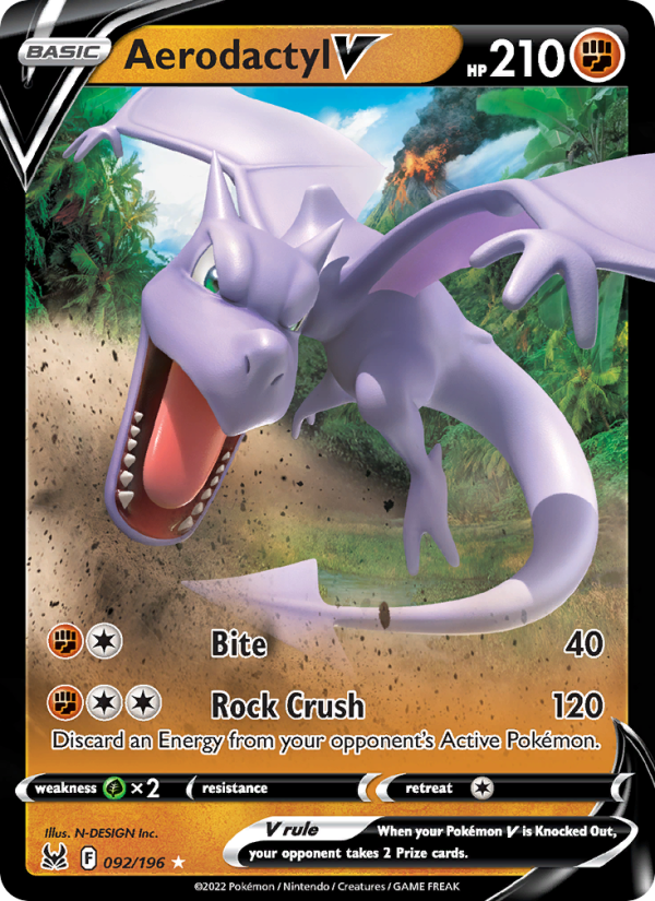 Aerodactyl V · Lost Origin 092/196